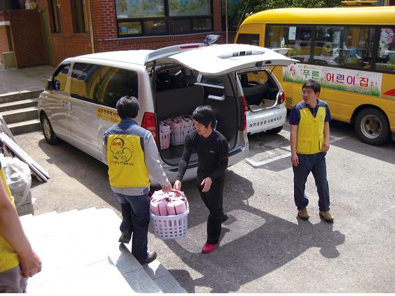 사랑의 도시락 배달 봉사활동 시행-삼천포사업처 사진